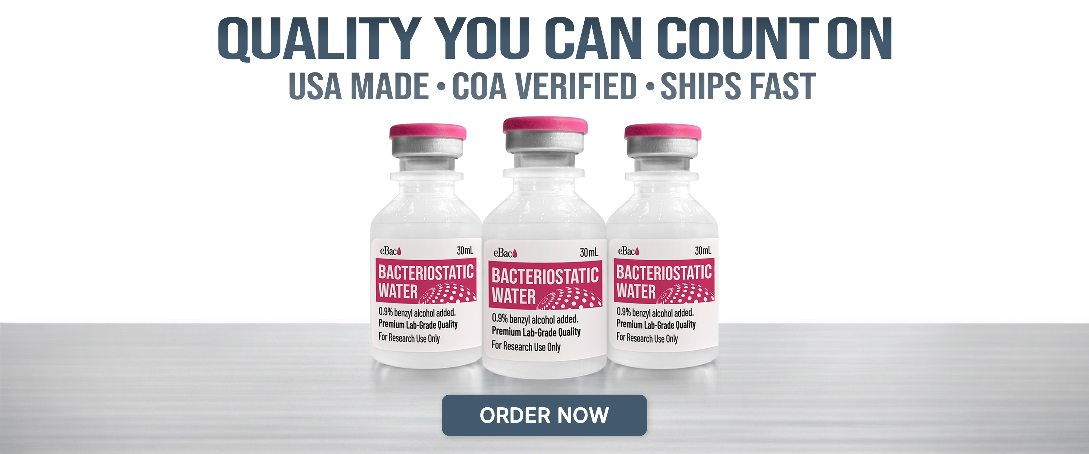 Bacteriostatic Water, Ready to Order