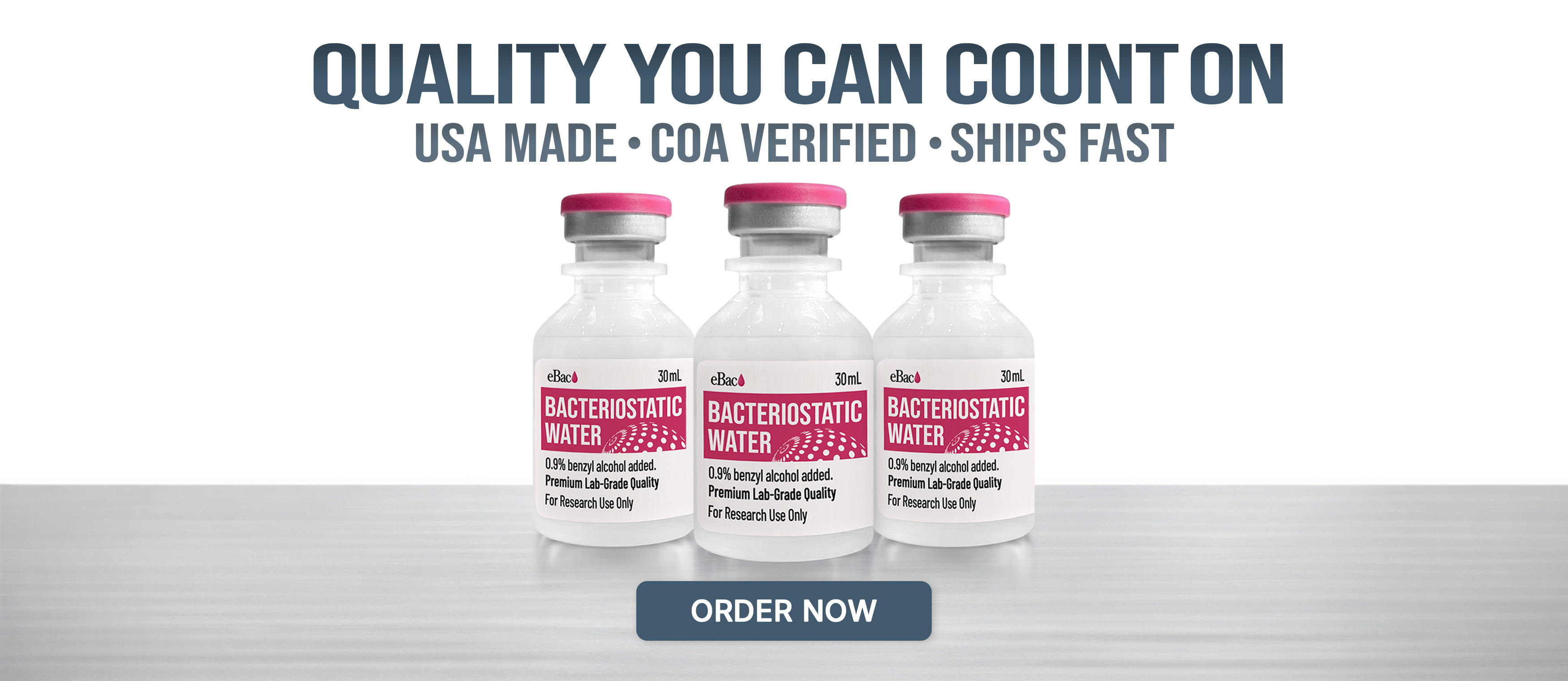 Bacteriostatic Water, Ready to Order
